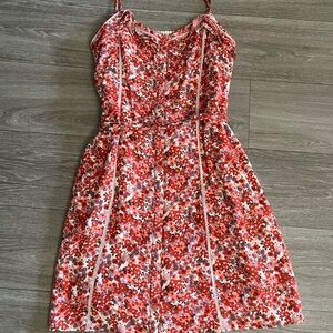 Lauren Conrad Floral Red Dress